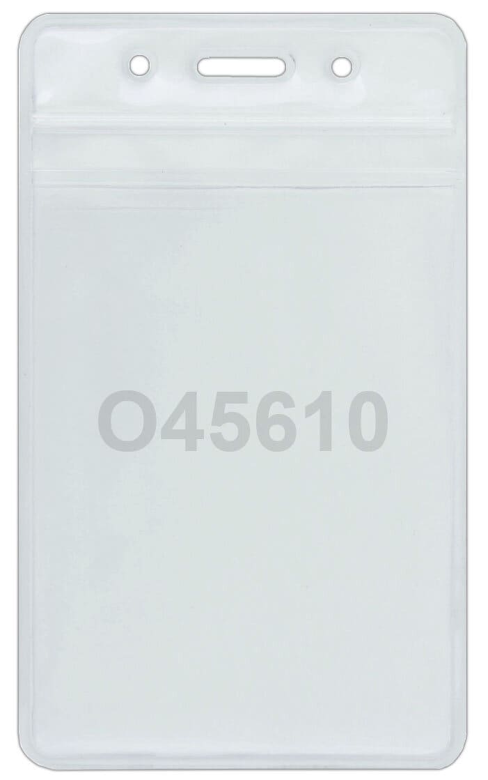 Бейдж O45610 (zip-lock), розмір 115*70мм, вкладка 90*60мм Бейдж вертикальний O45610