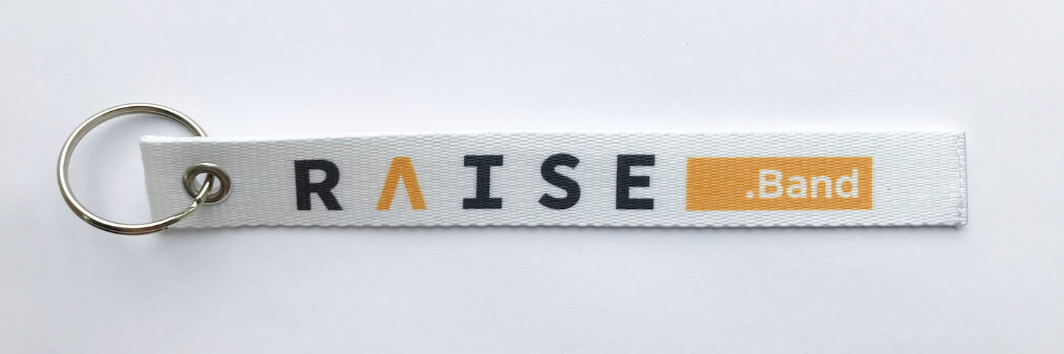 Брелок з лого Raise.Band Тканевый брелок с логотипом