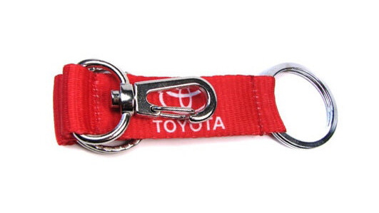 Брелок з лого TOYOTA Тканевый брелок с нанесением