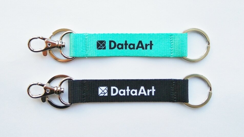 Брелок з лого DataArt Тканевый брелок с нанесением