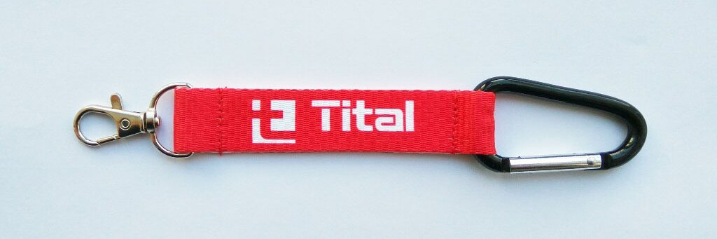 Брелок з лого Tital Тканевый брелок с логотипом