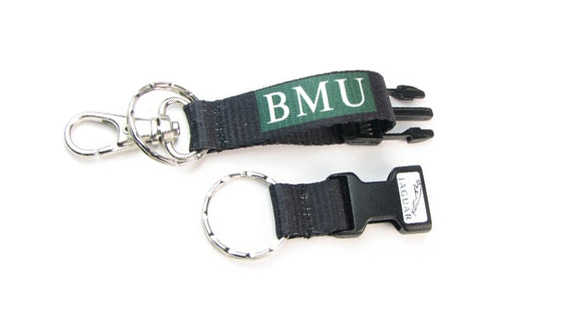 Брелок з лого BMU Текстильный брелок с логотипом