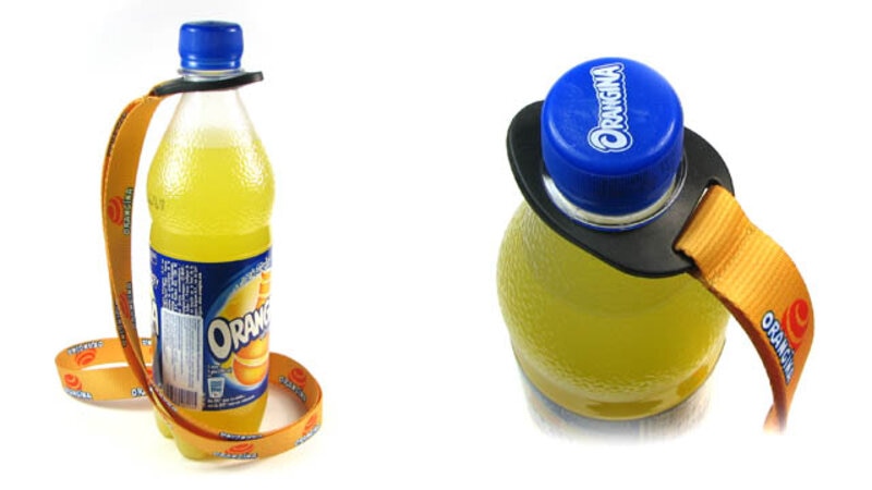 Тримач для пляшки з логотипом Orangina, стандартний фіксатор Шнурок для бутылки с логотипом