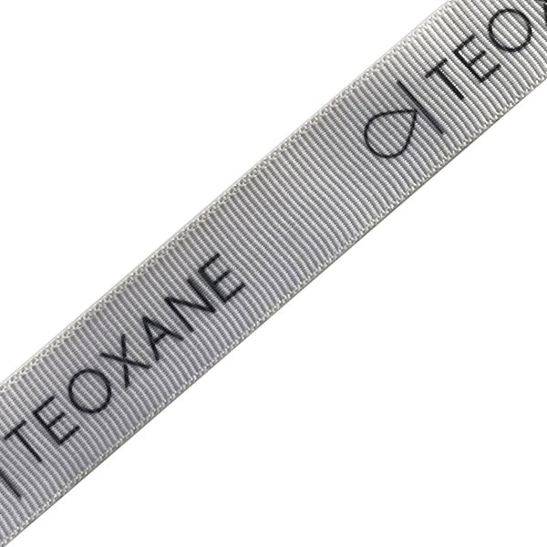 Репсова стрічка з логотипу TEOXANE Репсовая ленточка с печатью лого TEOXANE