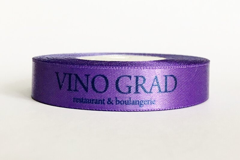 Стрічка з логотипом VINO GRAD Атласная ленточка с логотипом VINO GRAD