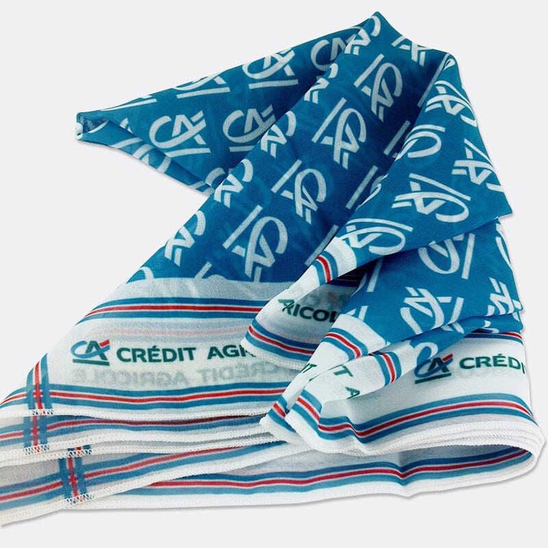 Хустка шифонова з лого CREDIT AGRICOLE Платок шифоновый с логотипом