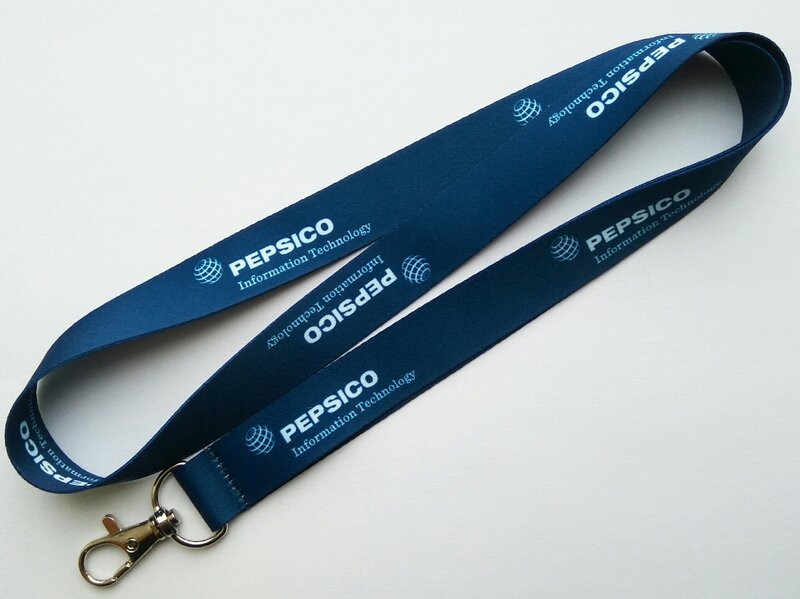 Шнурок для бейджу з логотипом Pepsico Шнурок с логотипом Pepsi