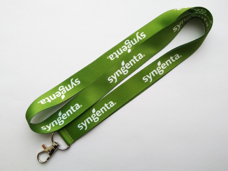 Шнурок для бейджа з логотипом Sangenta Шнурок для бейджа с нанесением лого