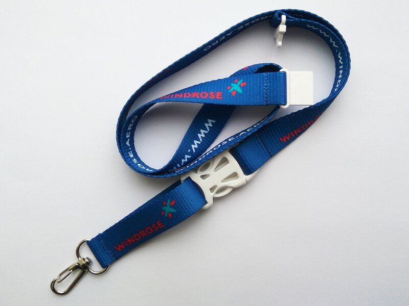 Шнурок для бейджа з логотипом Windrose Шнурок для бейджа с разъемом